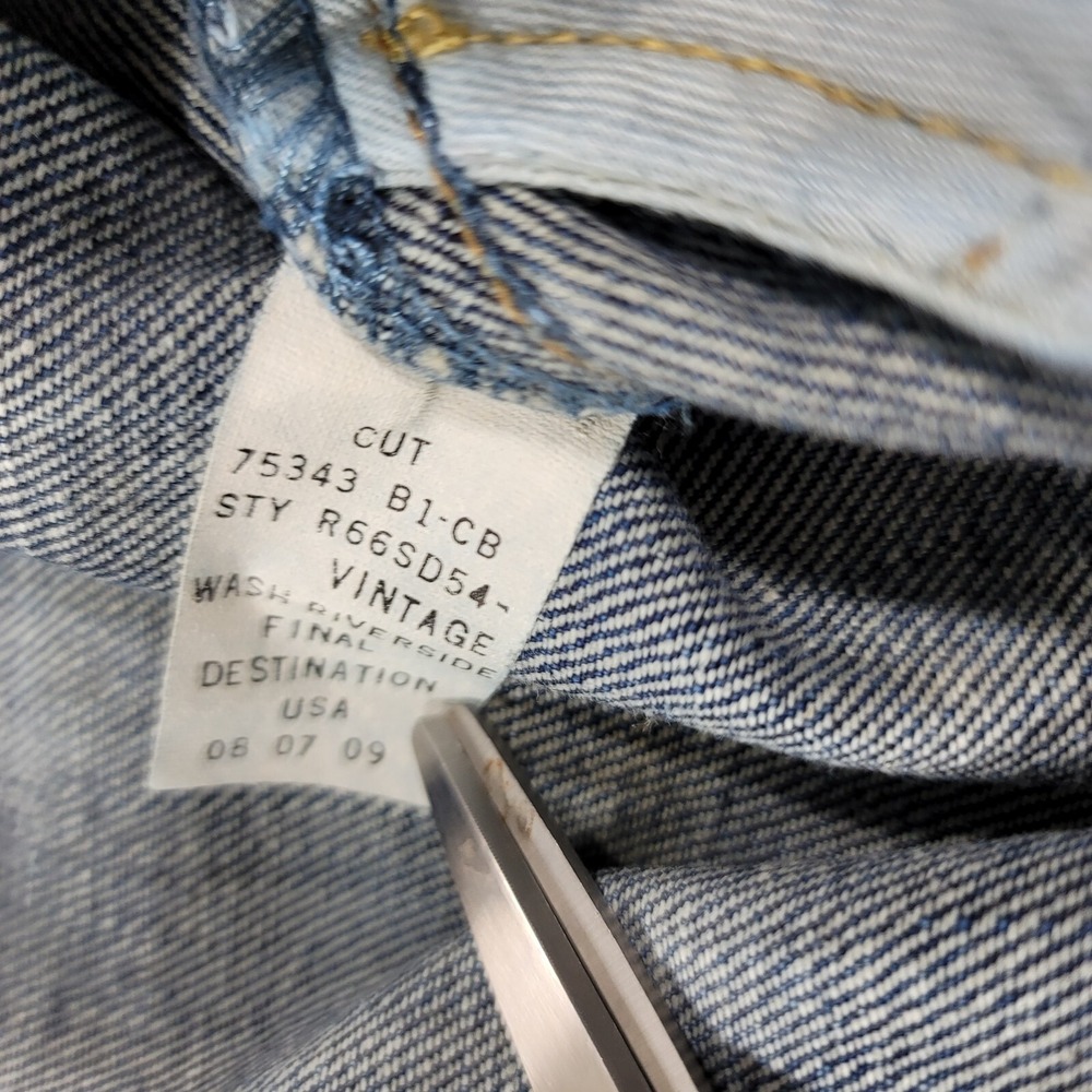 Polo Ralph Lauren Vintage 67‎ Jeans Mens 42x32 Blue Denim American Faded - Picture 7 of 14